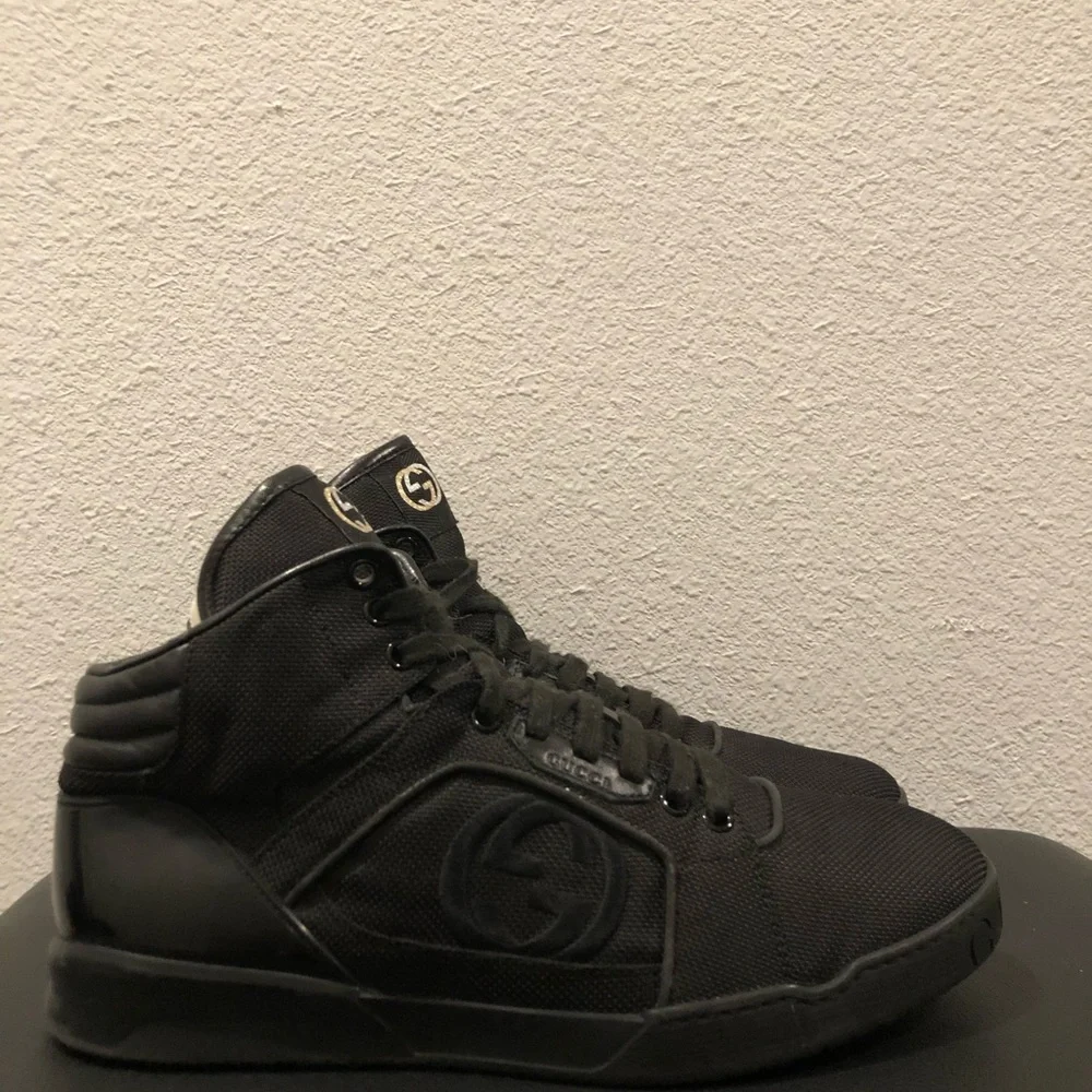 Gucci Black High-Top Sneakers - Picture 2 of 13
